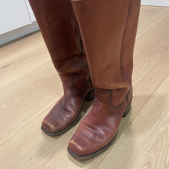 Priced to sell ! Gorgeous Vintage Frye classic Campus distressed Leather size 6 - Picture 8 of 16